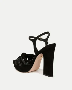 Veronica Beard Sandals*Flavia Platform Sandal Heel Black