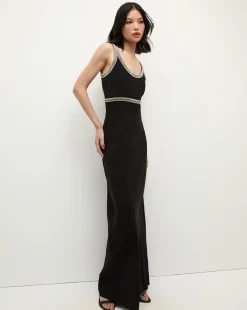 Veronica Beard Dresses|The Veronicas' Favorites*Flores Rhinestone Maxi Dress in Black