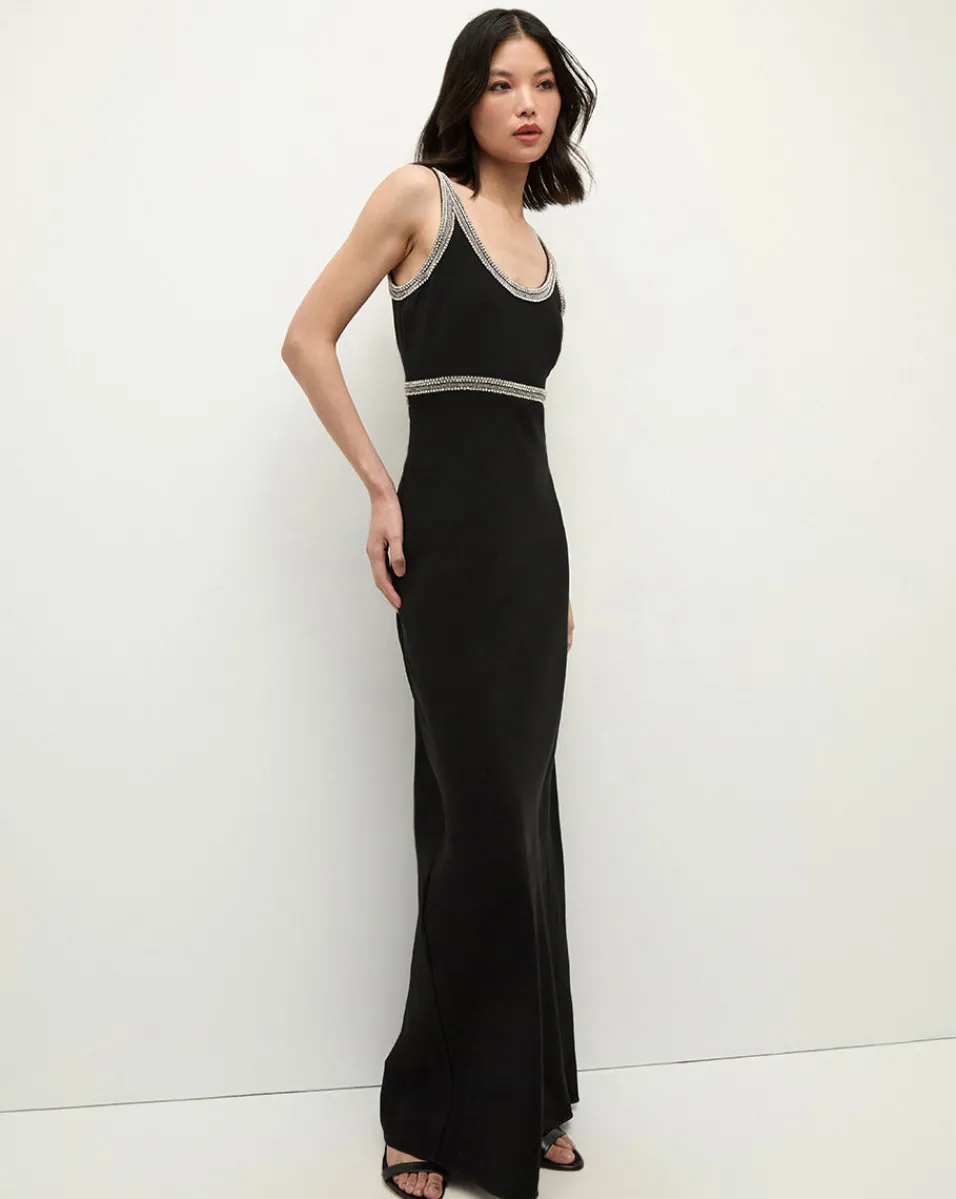 Veronica Beard Dresses|The Veronicas' Favorites*Flores Rhinestone Maxi Dress in Black