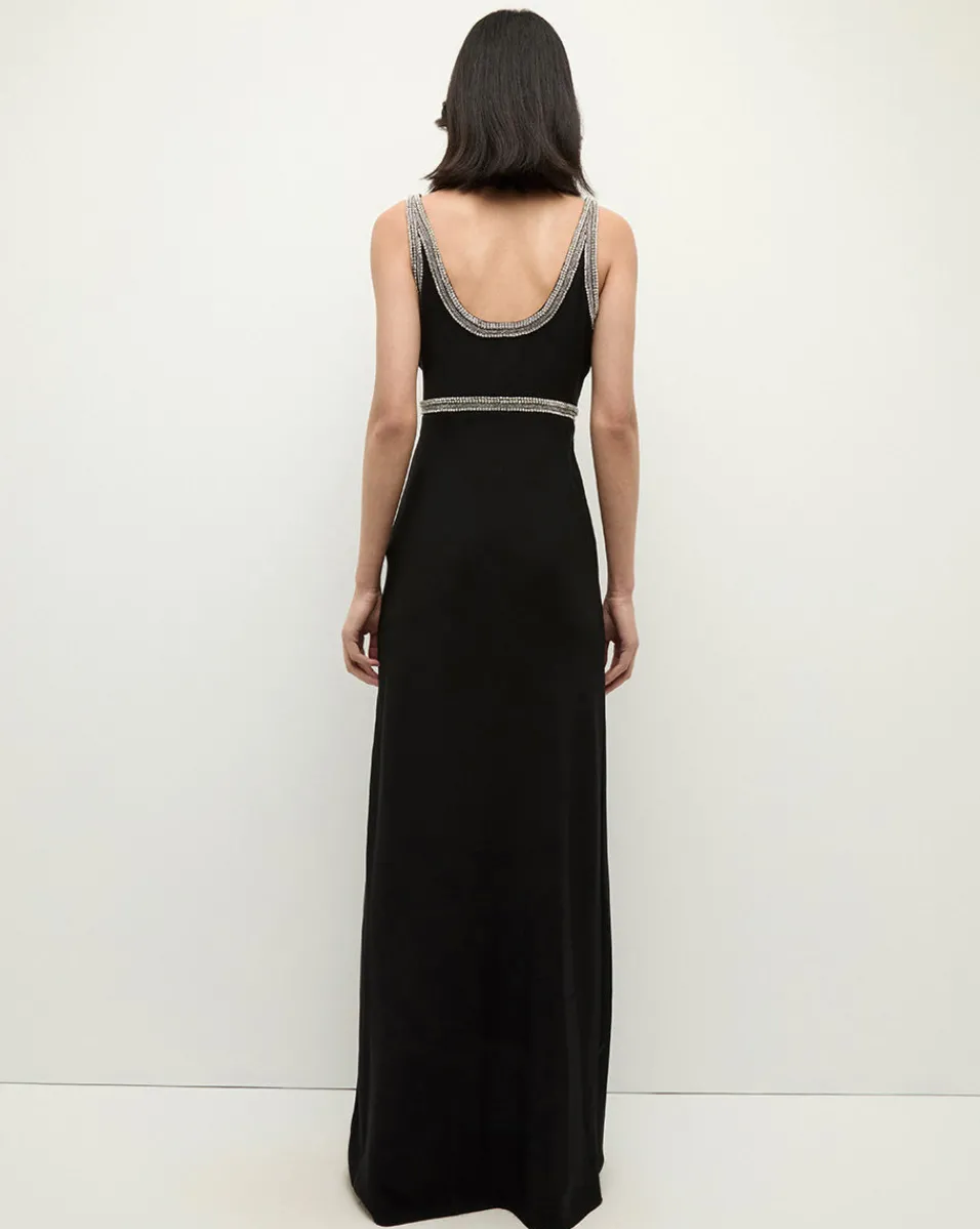 Veronica Beard Dresses|The Veronicas' Favorites*Flores Rhinestone Maxi Dress in Black