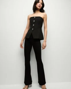 Veronica Beard Tops*Forman Bustier Top in Black