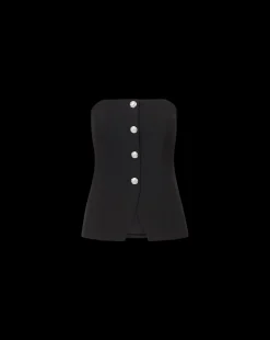 Veronica Beard Tops*Forman Bustier Top in Black