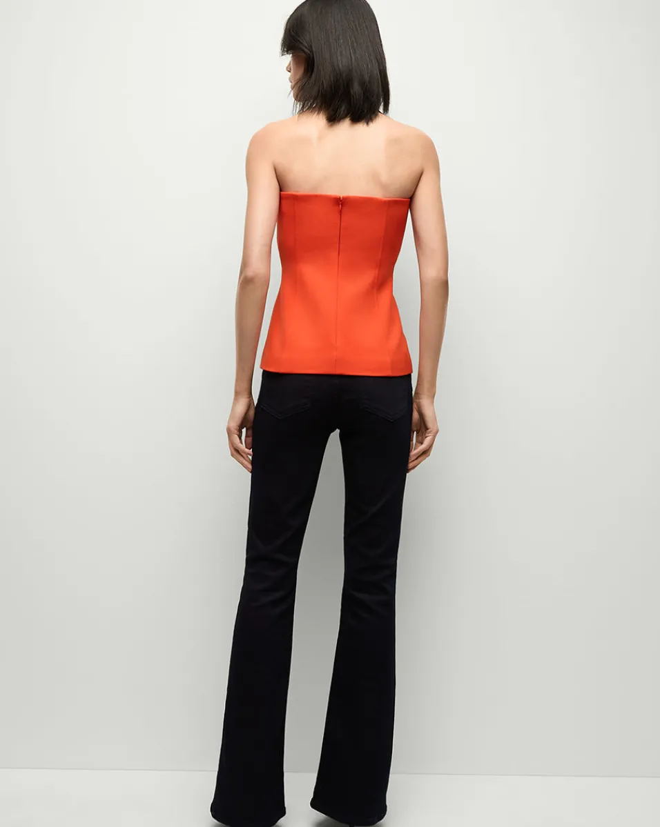 Veronica Beard Tops*Forman Bustier Top in Flame