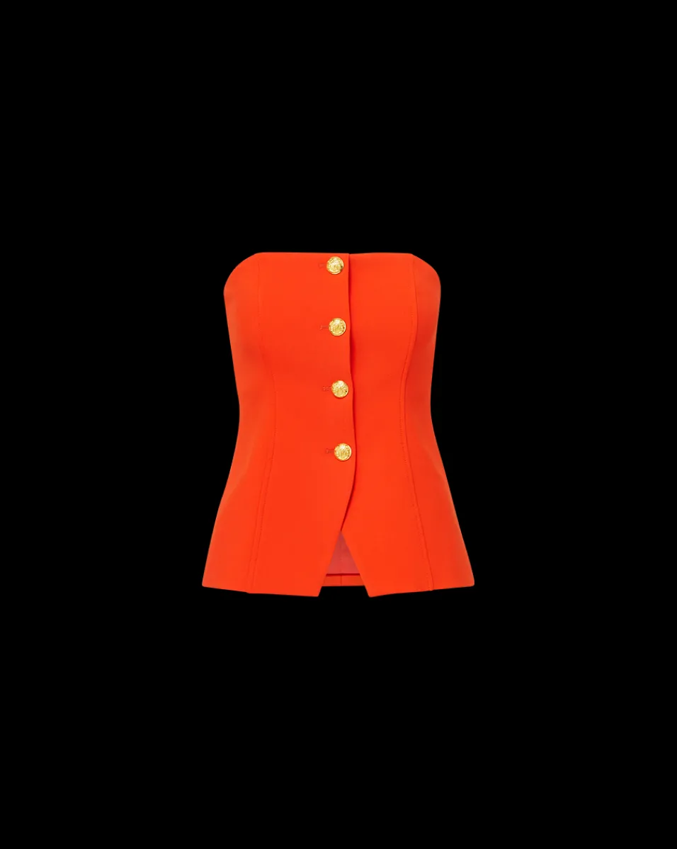 Veronica Beard Tops*Forman Bustier Top in Flame