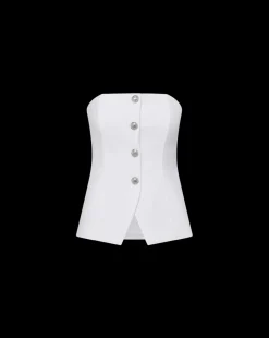 Veronica Beard Tops*Forman Bustier Top in Off-White
