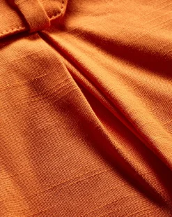 Veronica Beard Skirts & Shorts*Franzi Stretch-Linen Short in Orange