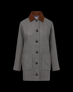 Veronica Beard Jackets & Outerwear|The Veronicas' Favorites*Freya Wool Blend Dickey Coat in Heather Grey MediumHeatherGrey