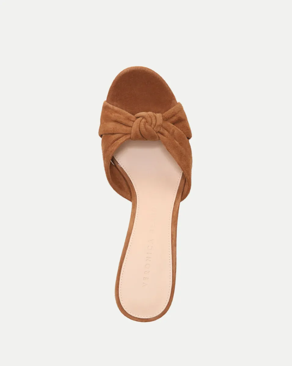 Veronica Beard Sandals*Ganita Knot-Front Sandal Hazelwood