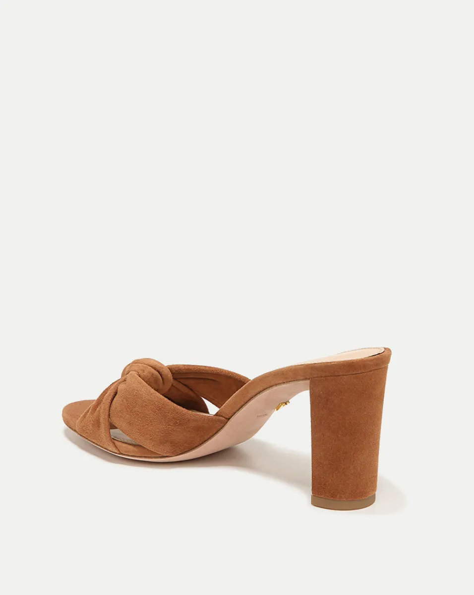 Veronica Beard Sandals*Ganita Knot-Front Sandal Hazelwood