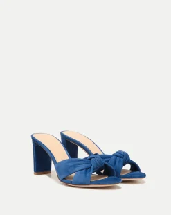 Veronica Beard Sandals*Ganita Knot-Front Sandal Navy
