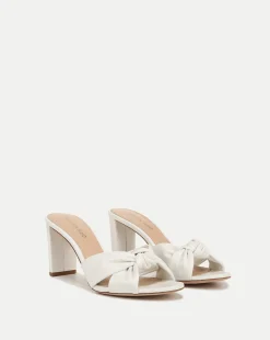 Veronica Beard Sandals*Ganita Knot-Front Sandal in Coconut