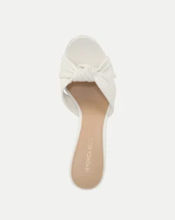 Veronica Beard Sandals*Ganita Knot-Front Sandal in Coconut