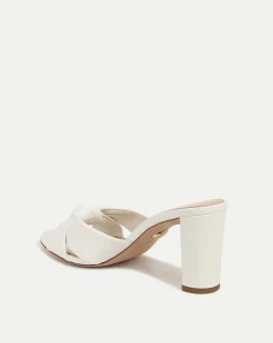 Veronica Beard Sandals*Ganita Knot-Front Sandal in Coconut