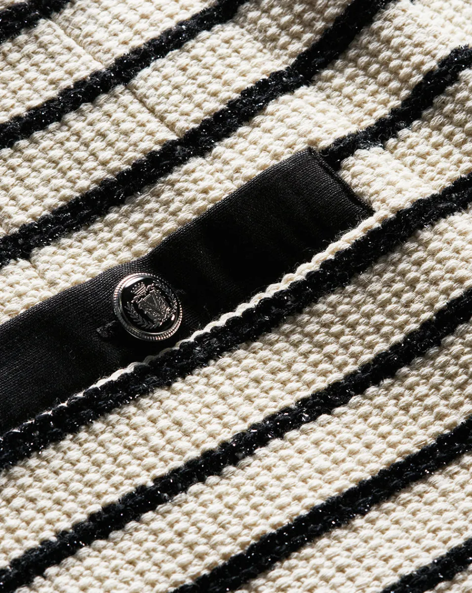 Veronica Beard Skirts & Shorts*Gershwin Striped Short in Ivory/Black