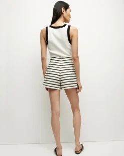 Veronica Beard Skirts & Shorts*Gershwin Striped Short in Ivory/Black