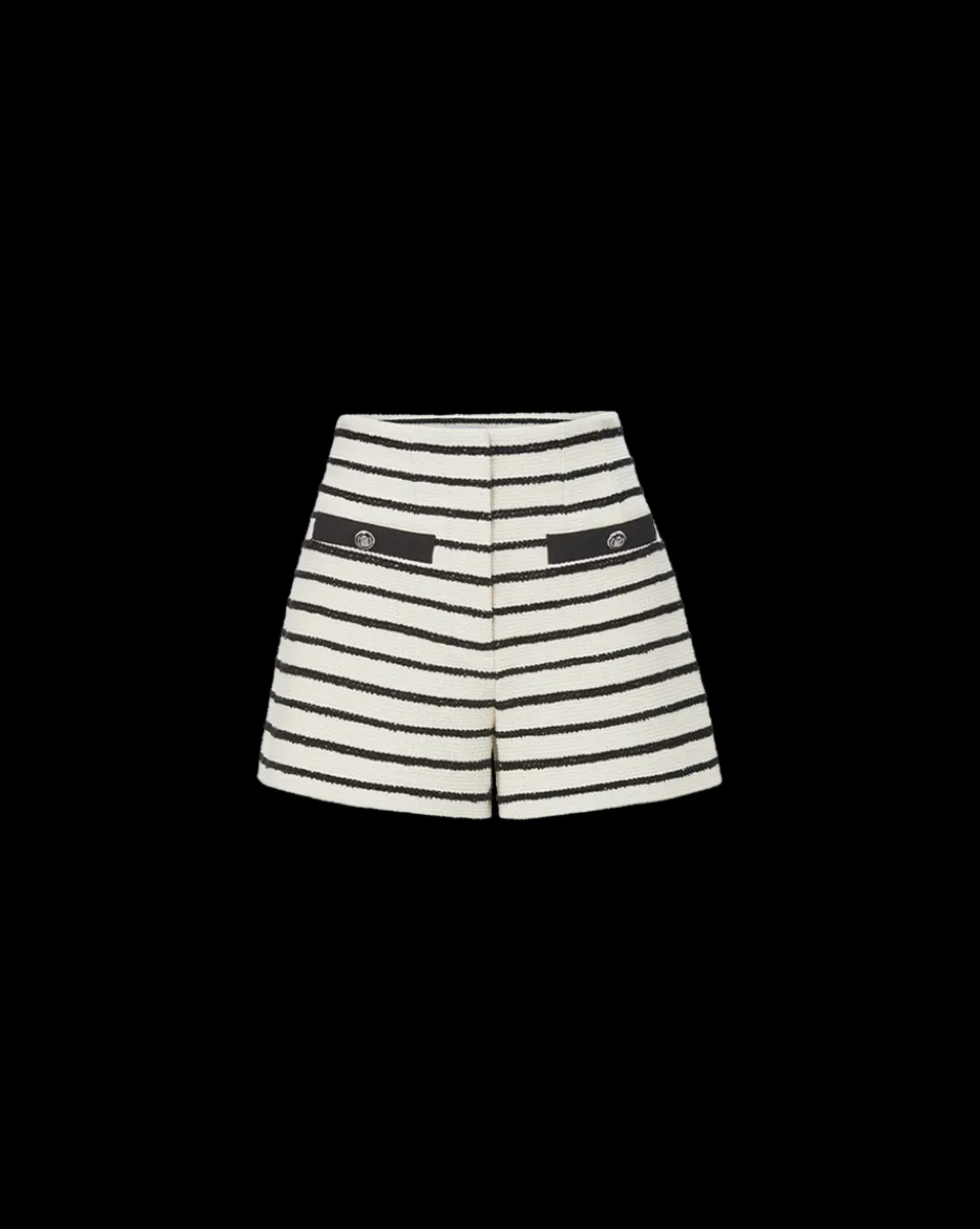 Veronica Beard Skirts & Shorts*Gershwin Striped Short in Ivory/Black