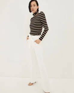 Veronica Beard Jeans*Giselle Skinny-Flare Jeans White