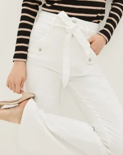 Veronica Beard Jeans*Giselle Skinny-Flare Jeans White