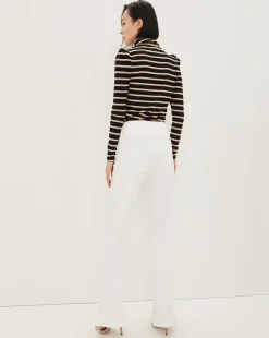 Veronica Beard Jeans*Giselle Skinny-Flare Jeans White