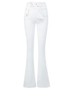 Veronica Beard Jeans*Giselle Skinny-Flare Jeans White
