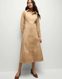 Veronica Beard Dresses*Goldie Dress in Khaki