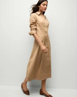 Veronica Beard Dresses*Goldie Dress in Khaki