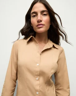 Veronica Beard Dresses*Goldie Dress in Khaki