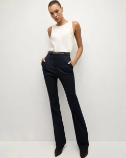 Veronica Beard Pants|The Veronicas' Favorites*Gracie Belted Denim Pant in Dark Wash MidnightWash