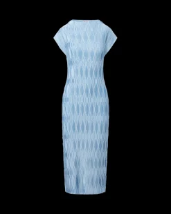 Veronica Beard Dresses*Gramercy Pleated Dress in Blue Sky BlueSky