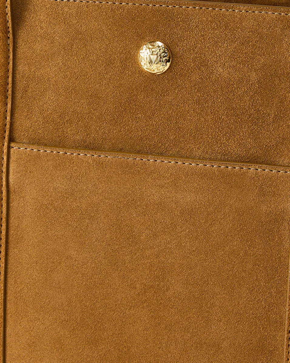 Veronica Beard Shoulder Bags|Tote Bags*Grand Suede Goody Bag in Acorn