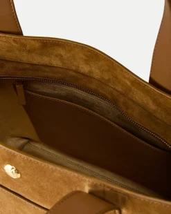 Veronica Beard Shoulder Bags|Tote Bags*Grand Suede Goody Bag in Acorn
