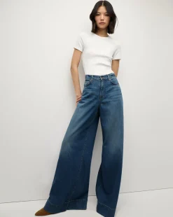 Veronica Beard Jeans*Haizley Wide-Leg Jean in Bandit