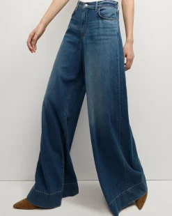 Veronica Beard Jeans*Haizley Wide-Leg Jean in Bandit