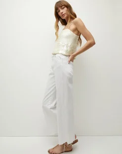 Veronica Beard Tops*Harmoni White Sequin Tank IridescentOff-White