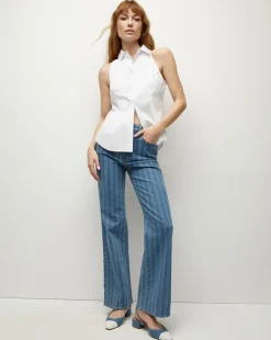 Veronica Beard Tops*Harper Poplin Top in White