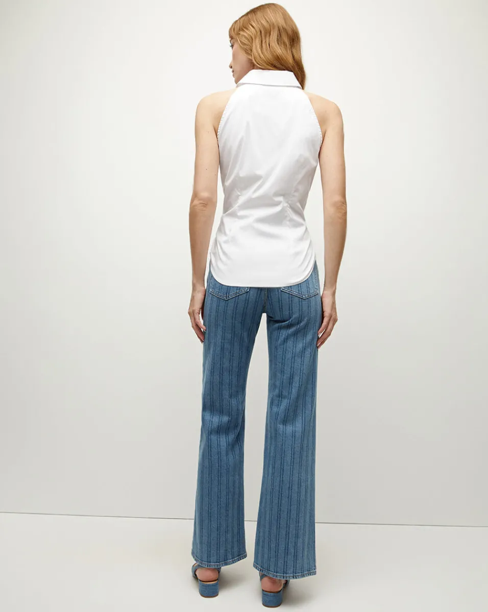 Veronica Beard Tops*Harper Poplin Top in White