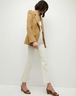 Veronica Beard Jackets & Outerwear*Hayward Khaki Linen Jacket | Relaxed Fit DesertKhaki