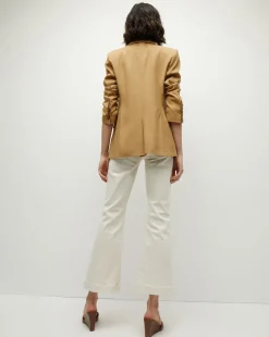 Veronica Beard Jackets & Outerwear*Hayward Khaki Linen Jacket | Relaxed Fit DesertKhaki