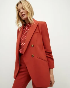 Veronica Beard Jackets & Outerwear*Hirsh Dickey Jacket in Brick Red BrickRed
