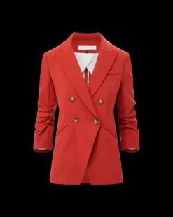 Veronica Beard Jackets & Outerwear*Hirsh Dickey Jacket in Brick Red BrickRed