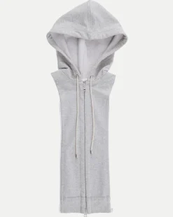 Veronica Beard Dickeys|Extended Sizes*Hoodie Dickey HeatherGrey