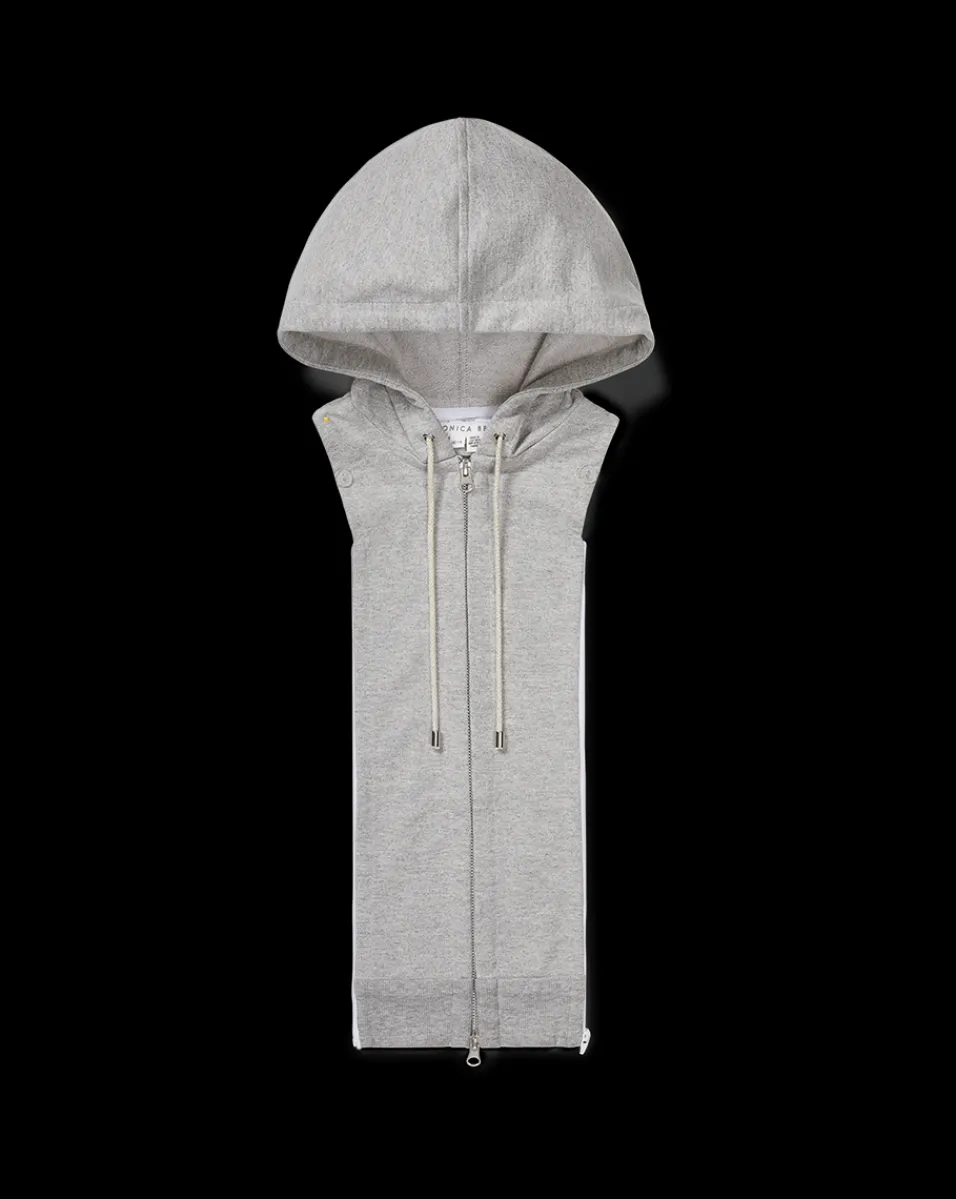 Veronica Beard Dickeys|Extended Sizes*Hoodie Dickey HeatherGrey