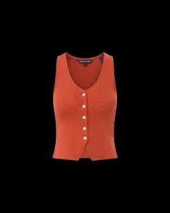 Veronica Beard Tops*Hoorne Tank in Brick Red BrickRed