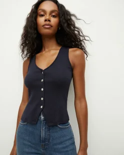 Veronica Beard Tops*Hoorne Tank in Navy