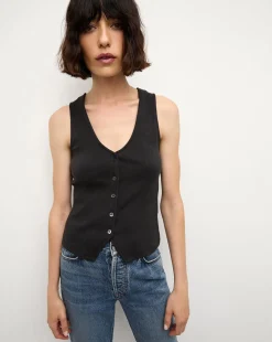 Veronica Beard Tops|The Veronicas' Favorites*Hoorne Vest Tank Top in Black