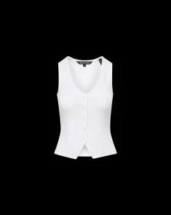 Veronica Beard Tops*Hoorne Vest Tank Top in White