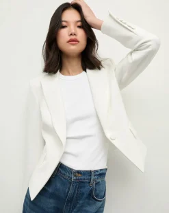 Veronica Beard Jackets & Outerwear|Matching Sets*Hosanna Dickey Jacket in White Off-White