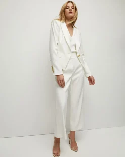 Veronica Beard Jackets & Outerwear|Vb Classics*Hosanna Linen Dickey Jacket in Off-White