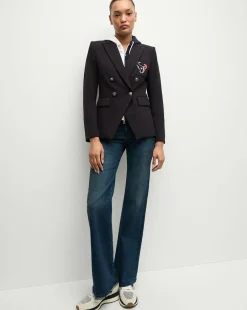 Veronica Beard Jackets & Outerwear*Houston Texans Dickey Jacket in Navy/Silver HoustonTexans