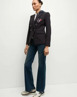 Veronica Beard Jackets & Outerwear*Houston Texans Dickey Jacket in Navy/Silver HoustonTexans
